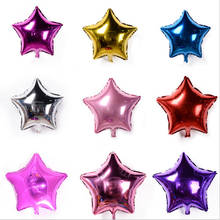 Globo de estrella de cinco puntas de 32 pulgadas, decoración de fiesta, globo de aire flotante, estrella de juguete para niños, globo de papel de aluminio 2024 - compra barato