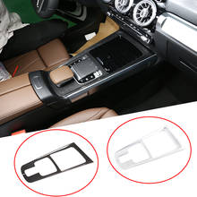 Carbon Fiber ABS Chrome Car Center Console Protection Frame Trim For Mercedes Benz B GLB Class W247 X247 2020 Accessories 2024 - buy cheap