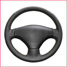 Mewant DIY PU Black Artificial Leather Car Steering Wheel Cover for Peugeot 206 2007-2009 Peugeot 207 Citroen C2 2024 - buy cheap