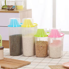 Kitchen Storage1.9L Grains Plastic Storage Box Kitchen Accessories Candy Beans Food Container 2024 - buy cheap