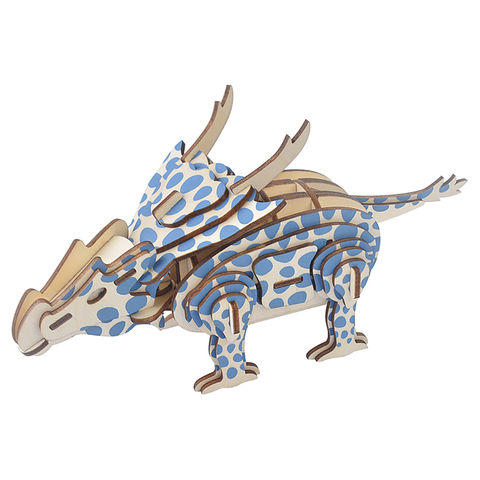 DIY 3D лазерная резка деревянный Achillo динозавр игра-головоломка подарок для детей Детские модели строительные наборы Популярная игрушка 2022 - купить недорого