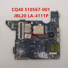 Высокое качество для CQ40 материнская плата для ноутбука 510567-001 510567-501 510567-601 JBL20 LA-4111P DDR2 100% Полная проверка 2024 - купить недорого