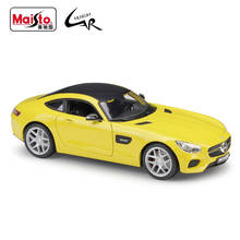 Спортивный автомобиль Maisto 1:18 Benz Mercedes AMG GT, коллекционная металлическая модель автомобиля, украшение, рождественский подарок 2024 - купить недорого