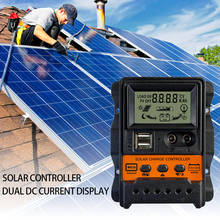 USB LCD Display Solar Charge Controller 12V 24V Solar Panel Battery Controller Charger Regulator with Power-off Memory Function 2024 - buy cheap