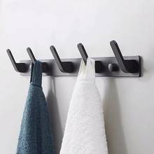 New Creative Wall-mounted Space Aluminum Robe Hook Kitchen Door Coat Hanger Bathroom Towel Rack #0309 2024 - buy cheap
