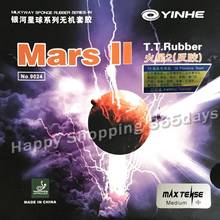 Yinhe-raqueta de ping pong Galaxy Mars II, raqueta de tenis de mesa de goma con esponja de 2,2mm, afinada de fábrica 2024 - compra barato