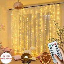3M Curtain LED Fairy String Lights Garland USB Powered Remote Control Warm White Multicolor Christmas Party Home Decorative Lamp 2024 - buy cheap