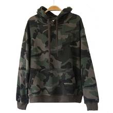 Casaco original primavera outono algodão terry terno com capuz manga longa militar camuflagem pulôver moletom feminino 2024 - compre barato