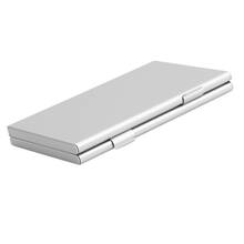Caja de almacenamiento de aluminio plateado para tarjeta de memoria, soporte para 24 tarjetas microSD TF 2024 - compra barato