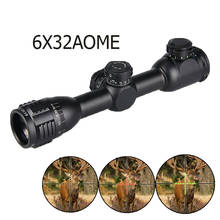 LEBO-mira telescópica para Rifle de caza, accesorio para arma Airsoft, 6x 32aome, tubo de 1 pulgada, mira óptica negra para tiro, gs1-0261 de caza 2024 - compra barato