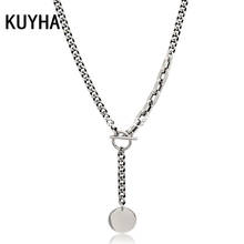 Necklace Chain Fashion Wedding Engagement Jewelry Round Charm Pendant Necklace For Women Wedding Choker Collar 2024 - buy cheap
