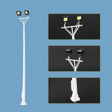 5pcs Model Railway 1:87 1:150 Playground Street Lights HO/N Scale Plaza Lamppost  Bright White Two-Leds LSL07 2024 - buy cheap