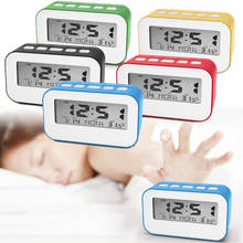 Mini Alarm Clock With Snooze Function Weather Forecast Night Light Adjustable Alarm Music Sounds Backlight Display 40% off 2024 - buy cheap