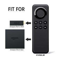 Controle remoto amazon fire tv tx3 tx6, controle remoto compatível com amazon fire tv fire box, cv98lm 2024 - compre barato