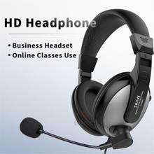Fone de ouvido gamer online 3.5mm, com fio, para isolamento acústico, com microfone para pc 2024 - compre barato