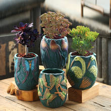 Vintage decor Big flowerpot Bonsai pot ceramic Doniczka ceramiczna pot de fleur garden accessories Bird Planter pots bloempot 2024 - buy cheap