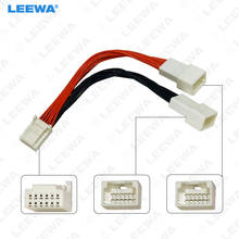 LEEWA Car Audio Radio Harness Cable Splitter 1 to 2 Cable for Toyota Lexus Aux In Interface Adapter #CA6523 2024 - buy cheap