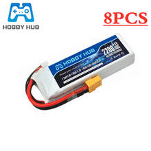 Batería LiPo 803496 11,1 v 2200mAh 40C para coche RC, avión, helicóptero 3S 11,1 v, batería recargable XT60/T/JST, enchufe 8 unids/lote 2024 - compra barato