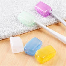5Pcs/set Colorful Portable Travel Toothbrush Head Cover Storage  Hiking Camping Plastic Toothbrush Cap Protective Cover 2024 - buy cheap