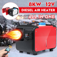 8KW 12V All in One Car Heater Diesels Air Parking Heater 8000W Single Hole+New Remote control Warmer For Car Truck RV Bus Boat 2024 - buy cheap