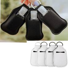 100Pcs/lot White Black Neoprene Keychain Holder Party Holiday Gifts Factory Wholesale 2024 - buy cheap