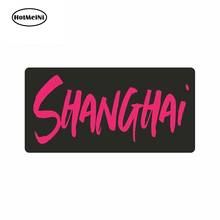 HotMeiNi 13cm x 6.5cm for Pink Shanghai Funny Car Stickers Bumper RV VAN Fine Decal JDM Vinyl Car Accessories Cartoon 2024 - buy cheap