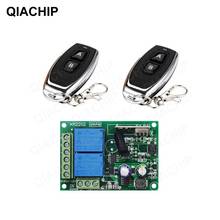 QIACHIP 433 MHz  RF Remote Control Switch Controller AC 110V 220V 2CH + Universal RF Relay Receiver For Light Garage Door Opener 2024 - buy cheap