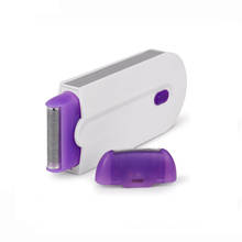 Эпилятор женский Электрический 2 в 1, устройство для безболезненного удаления волос, бритва с мгновенным и безболезненным светом с датчиком и зарядкой от USB 2024 - купить недорого
