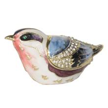 Bird Trinket Box Bird Miniature Gift Metal Jewelry Box Creative Gift for Lovers Bird Tabletop 2024 - buy cheap