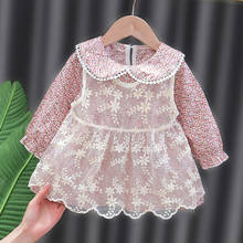 Summer Baby Girls Dress Print Flower Dresses for Girls Long Sleeve Toddler Dress Infant Clothing Newborn Baby Girl Clothes 0-2y 2024 - buy cheap