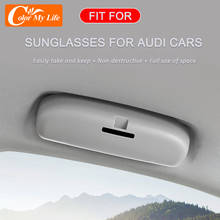 New Upgrade Car Glasses Holder Case Sunglass Holder Box for Audi Q3 Q5 SQ5 Q7 A1 A3 S3 A4 A6 A7 S6 S7 S4 RS4 A5 S5 2013 - 2021 2024 - buy cheap