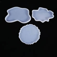 1 PCS Cup Mat Translucent Silicone Mold DIY Jewelry Making Tool Moulds UV Epoxy Resin Decorative Craft Wholesale 2024 - buy cheap
