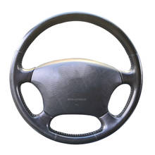 DIY Genuine Leather Car Steering Wheel Cover For  Toyota Land Cruiser Prado 120/ Protect Steering-wheel 2024 - buy cheap