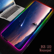 Mrgbest-mousepad gamer colorido com led rgb., mousepad de mesa para jogos e iluminação de computador rgb. 2024 - compre barato