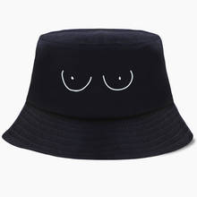 Funny TITTIES BOOBS BOOBIES Print Bob Bucket Hats Summer Mens Panama Women Fisherman Hat Cotton Black Caps Hip Hop Beach Cap 2024 - buy cheap