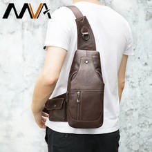 MVA-bolso de hombro de cuero genuino para hombre, bandolera cruzada Retro, de viaje, corta, 7430 2024 - compra barato