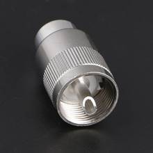 2021 New UHF Male PL259 Plug Solder RG8 RG213 LMR400 7D-FB Cable Connector Silver  2024 - buy cheap