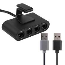 Conversor para controle de videogame, adaptador usb, 4 portas, para nintendo switch nghz, wii, u, pc, jogo de luta 2024 - compre barato