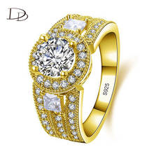 DODO Gold/Silver Color Wedding Bands Finger Rings For Women/Men Cubic Zircon Engagement Accessories Luxury Jewelry Wholesale 2024 - buy cheap