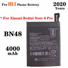 Para xiaomi redmi nota 6 pro bateria de substituição da bateria do telefone bn48 4000mah arroz vermelho note6 pro bateria 2024 - compre barato
