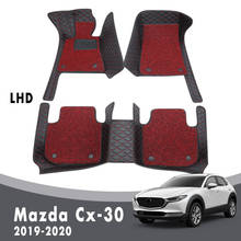 Alfombrillas de coche para Mazda Cx-30, alfombras de doble capa de lujo con bucle de alambre, piezas protectoras personalizadas para Interior, 2020, 2019 2024 - compra barato
