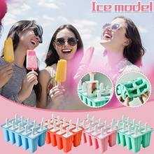 Silicone Ice Cream Mold Diy Homemade Popsicle Molds Freezer Juice 10 Cell Big Ice Cube Tray Popsicle Barrel Maker Mould #T2G 2024 - buy cheap