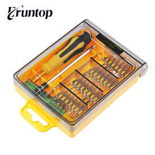 1 Набор Eruntop 32 в 1 Набор прецизионных отверток Набор инструментов для ремонта открывания для iPhone, мобильных телефонов, планшетных ПК, ручные инструменты для ремонта 2024 - купить недорого