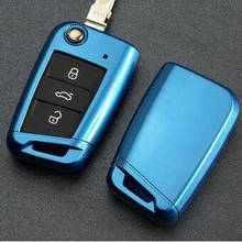 Abs Key Cover Case Shell Holder For Volkswagen Vw Golf 7 Mk7 Key Rings For Skoda Octavia A7 Key Portect Case Cover 2024 - buy cheap