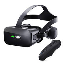 VRPARK-Gafas de realidad Virtual 3D J20, para teléfonos inteligentes, iPhone, Android, juegos, estéreo con controladores de auriculares, 4,7-6,7 2024 - compra barato