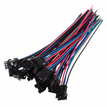 10 Sets 4 Pin JST SM 2.54mm Male & Female Connectors With 22AWG Wire 15cm Length 2024 - buy cheap