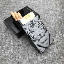 Customizd Tiger Beast Totem Cigarette Case Boxes Ultra Thin  Aluminium Alloy Slide Cigarette Box Laser Engraved Forever 2024 - buy cheap