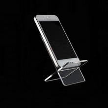 Hot sale 10pcs Mobile cell phone display stand Clear Acrylic shoes holder Action doll/phone/wallet/jewelry display rack 2024 - buy cheap