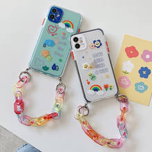 Colorful Chain Rainbow Smile Bracelet Phone Case For iphone 12 Mini 11 Pro XS Max X XR 7 8 Plus SE 2020 Slicone Soft Back Cover 2024 - buy cheap