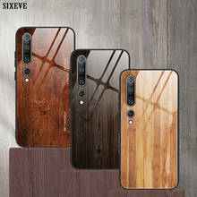 Funda de madera de vidrio templado duro 9H de lujo para Xiaomi Mi 9 SE 10 Pro 5G Redmi 6 Pro 7 7A 8 8A Note 8 8T, funda de teléfono móvil, parachoques 2024 - compra barato